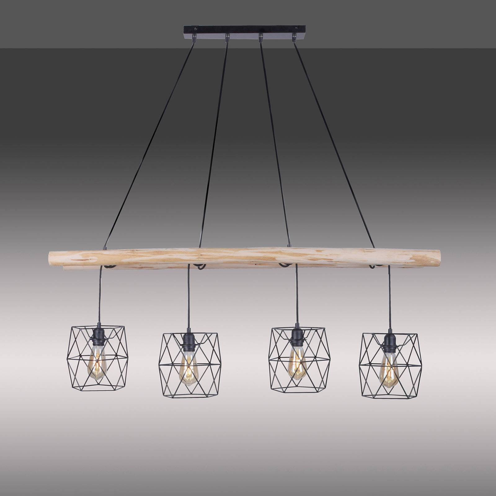 JUST LIGHT. Suspension Edgar en bois