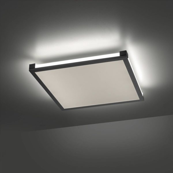 JUST LIGHT. Plafonnier LED Mario 45x45cm, dimmable, RGBW JUST LIGHT.