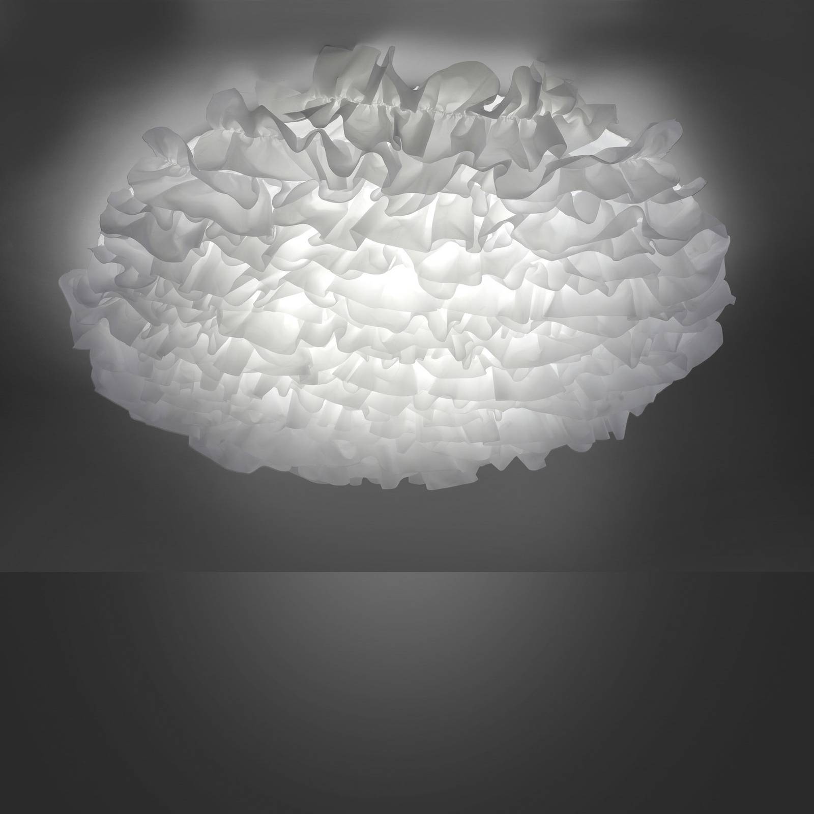 JUST LIGHT. Plafonnier LED textile Xenia