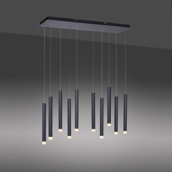 JUST LIGHT. Suspension LED Bruno à 10 lampes