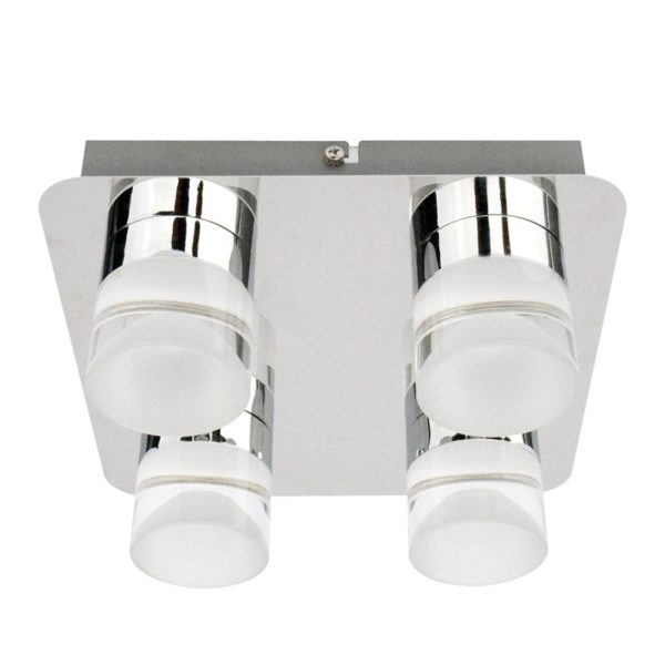 Ledino Plafonnier LED Stefanie avec quatre lampes Ledino