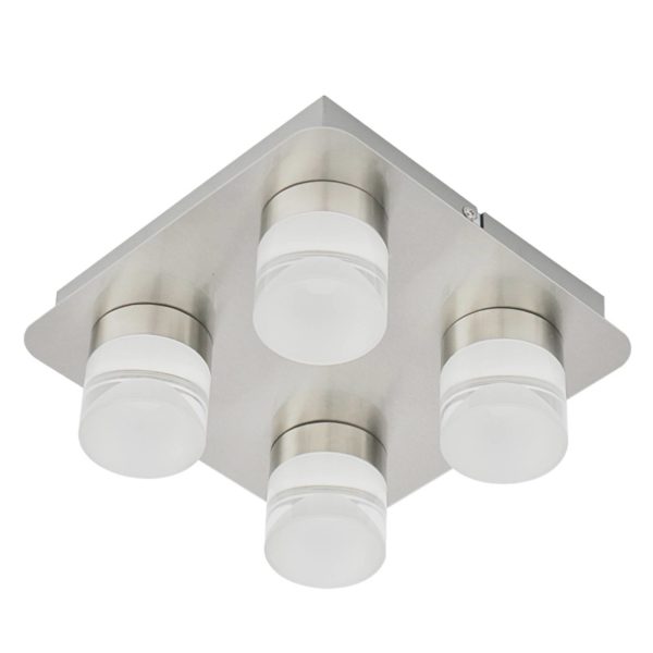 Ledino Plafonnier Stefanie avec quatre lampes LED Ledino