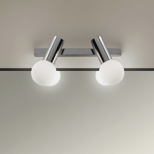 LEDS-C4 Mist applique salle bain 2 lampes chromée LEDS-C4