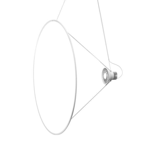 Luceplan Amisol suspension LED Ø 110cm blanc opalin Luceplan