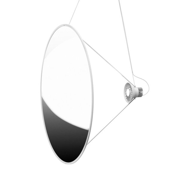 Luceplan Amisol LED suspension Ø 110cm argent Luceplan