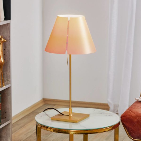 Luceplan Costanzina lampe à poser laiton rose Luceplan