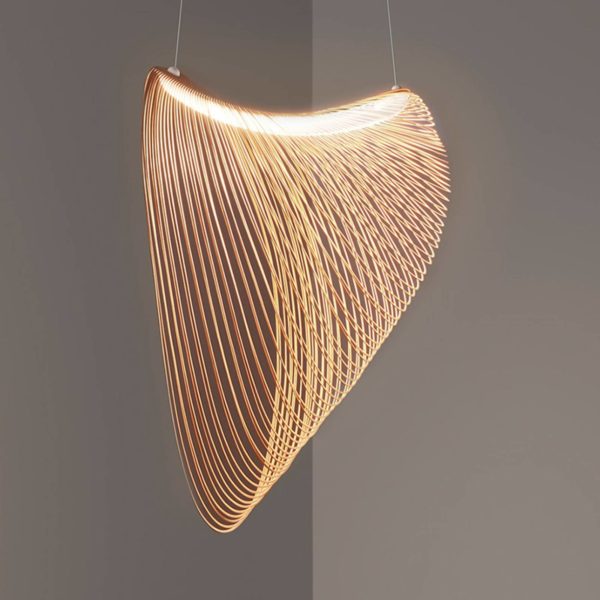 Luceplan Illan suspension bois LED dim. Ø 100 cm Luceplan