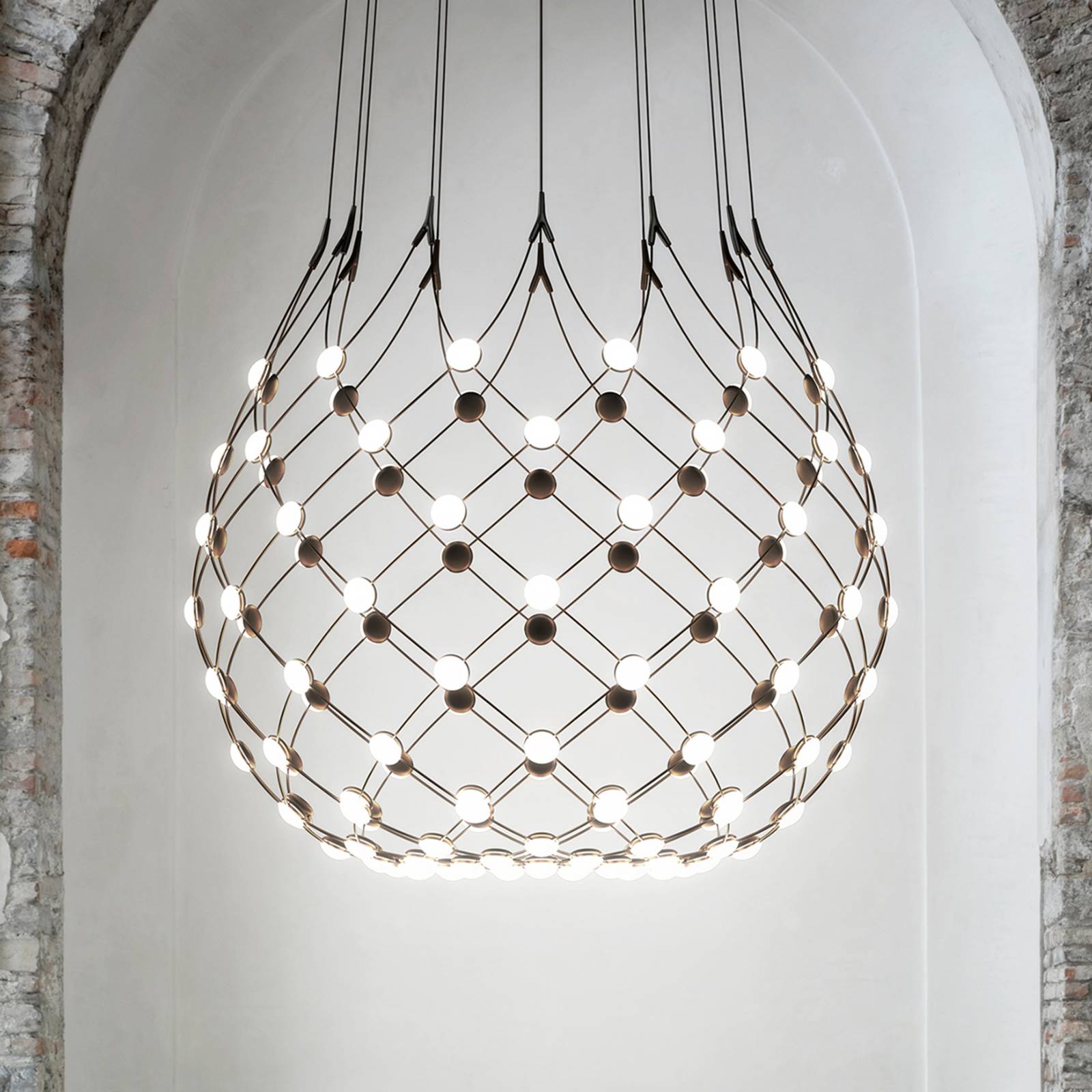 Luceplan Mesh suspension Ø 100 cm câble 2 m Luceplan