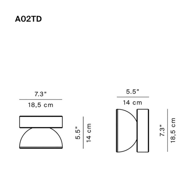 Luceplan Nui D applique d’extérieur LED en béton DALI Luceplan