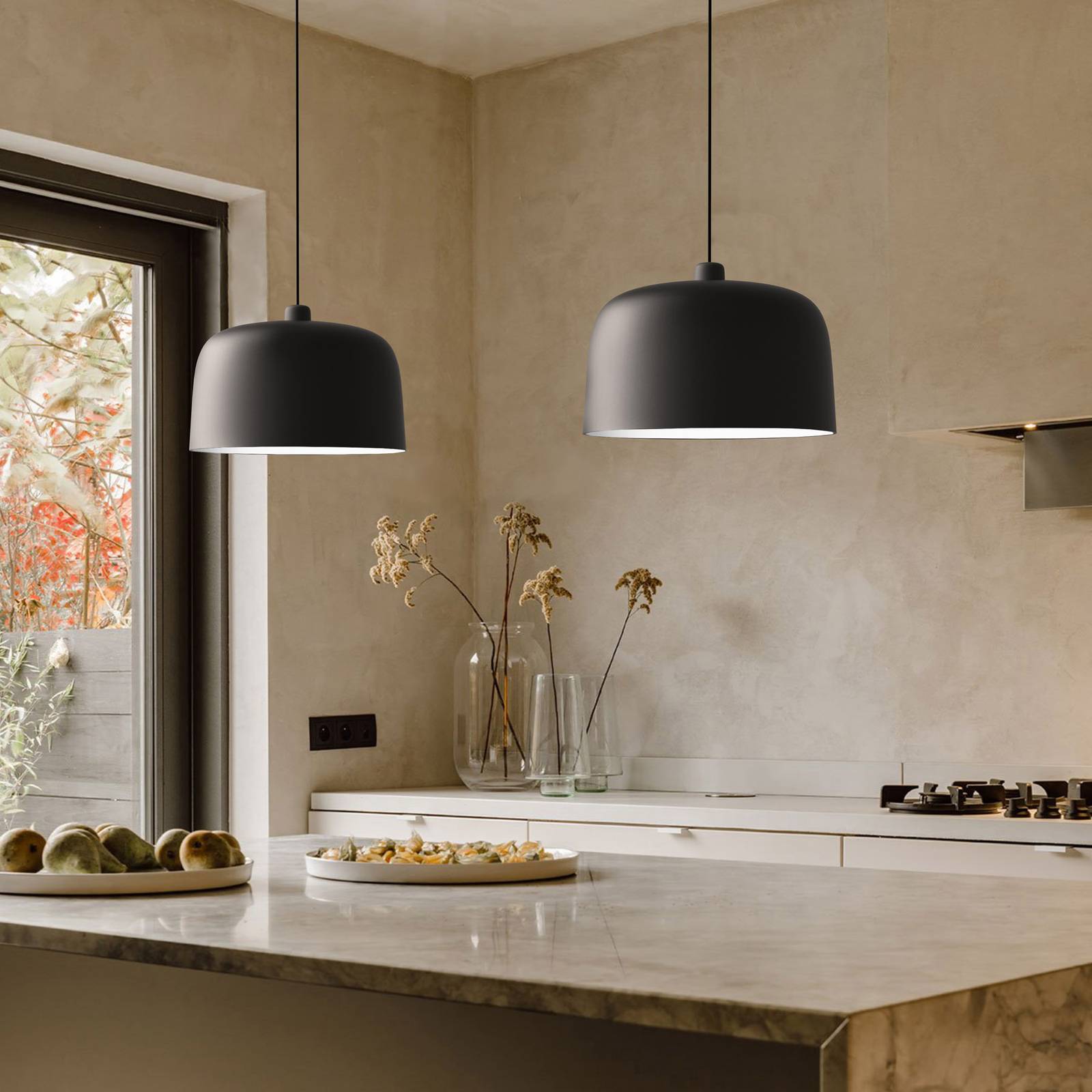 Luceplan Zile suspension noir mat
