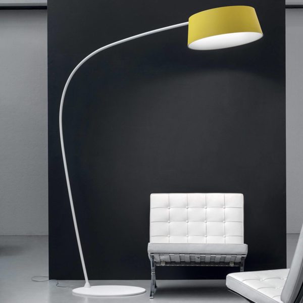 Stilnovo Lampe arquée LED Oxygen_FL1 colorée