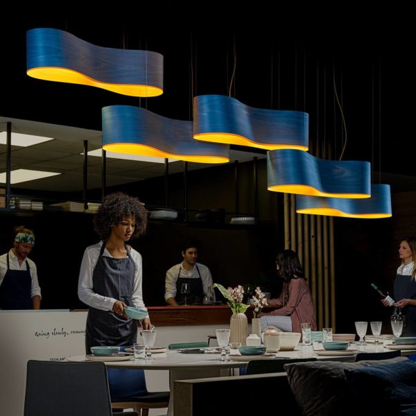 LZF LamPS LZF New Wave suspension, bleue/jaune LZF LamPS