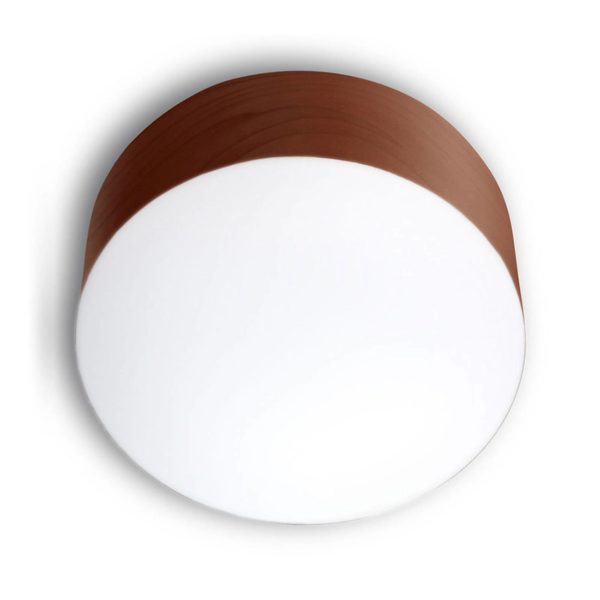 LZF LamPS LZF Gea plafonnier 0-10 V dim, Ø 20 cm, chocolat LZF LamPS