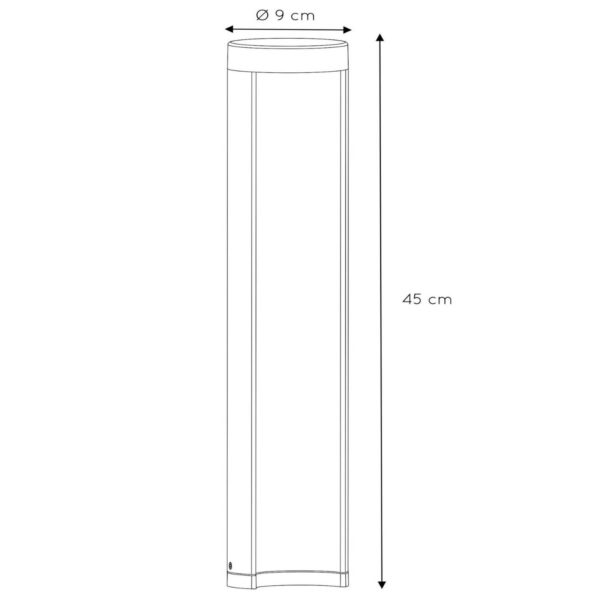 Lucide Potelet LED Combo cylindrique