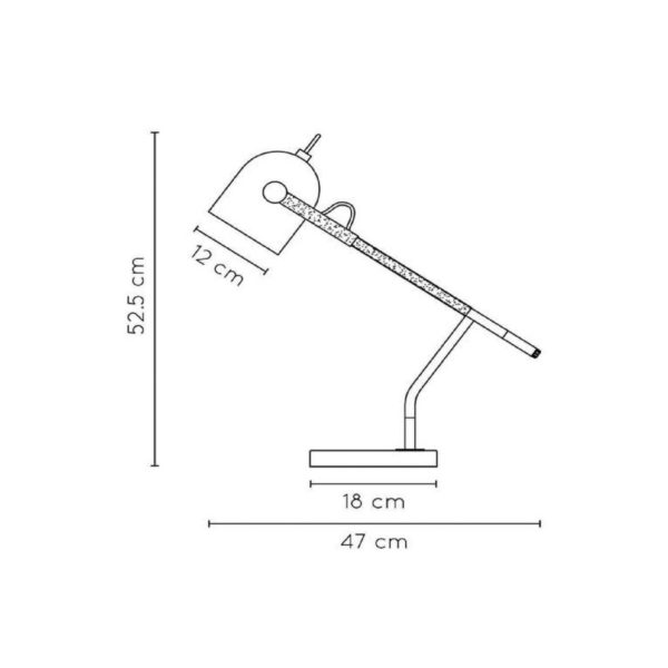 Lucide Lampe de bureau Waylon au design rétro Lucide