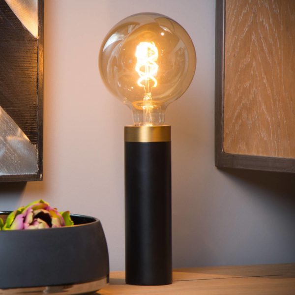 Lucide Lampe à poser Selin noire Lucide
