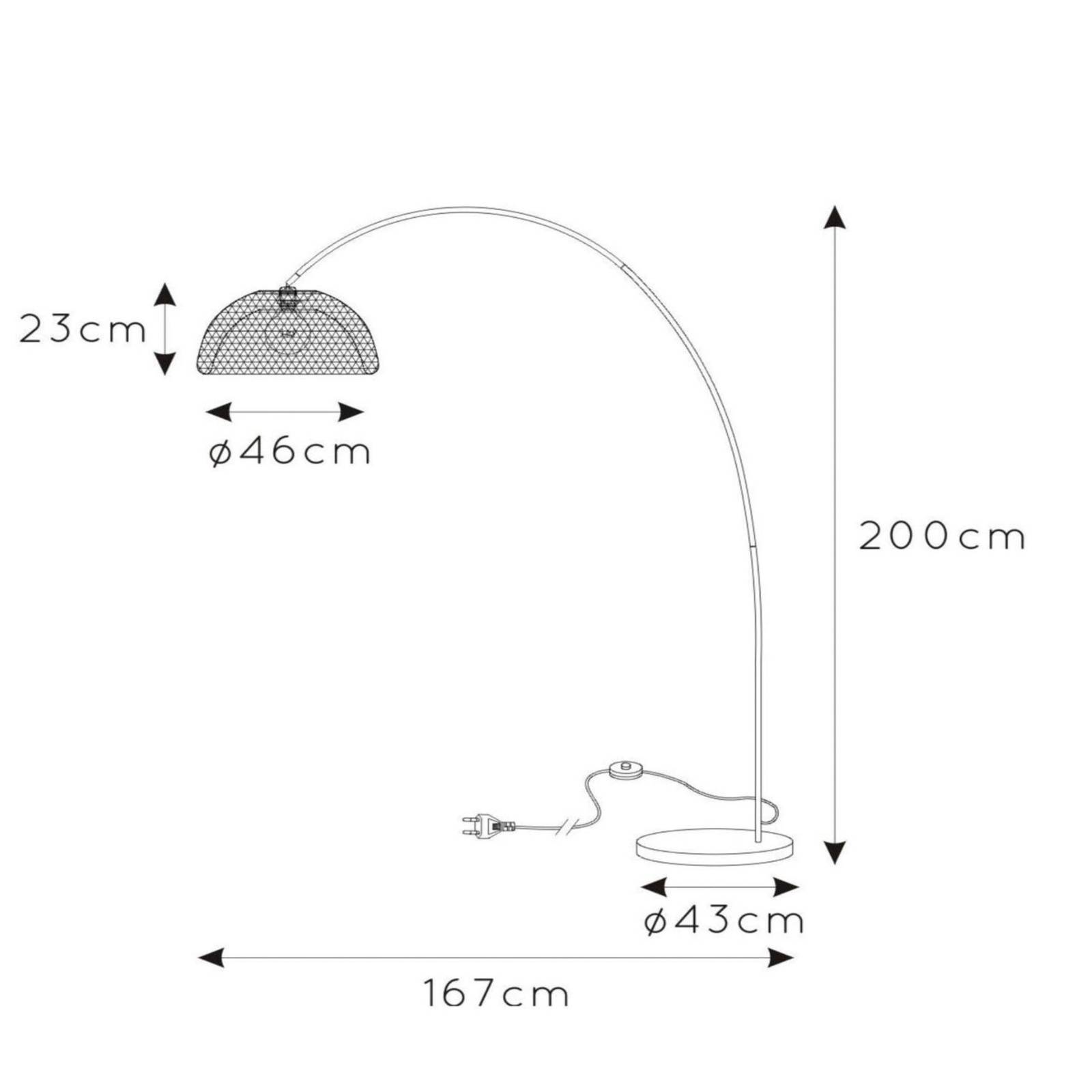 Lucide Lampadaire Mesh