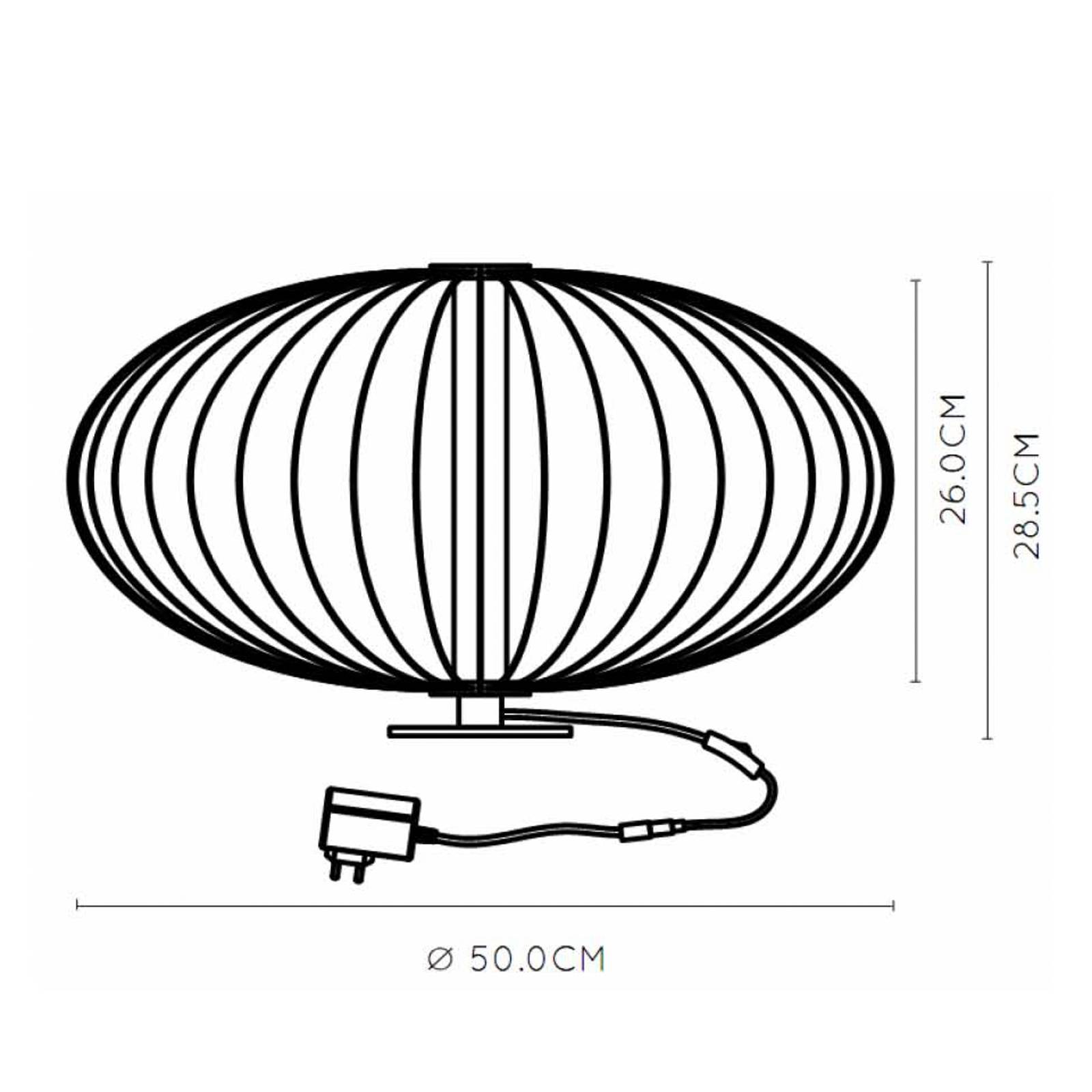 Lucide Lampe à poser LED Carbony noire Lucide