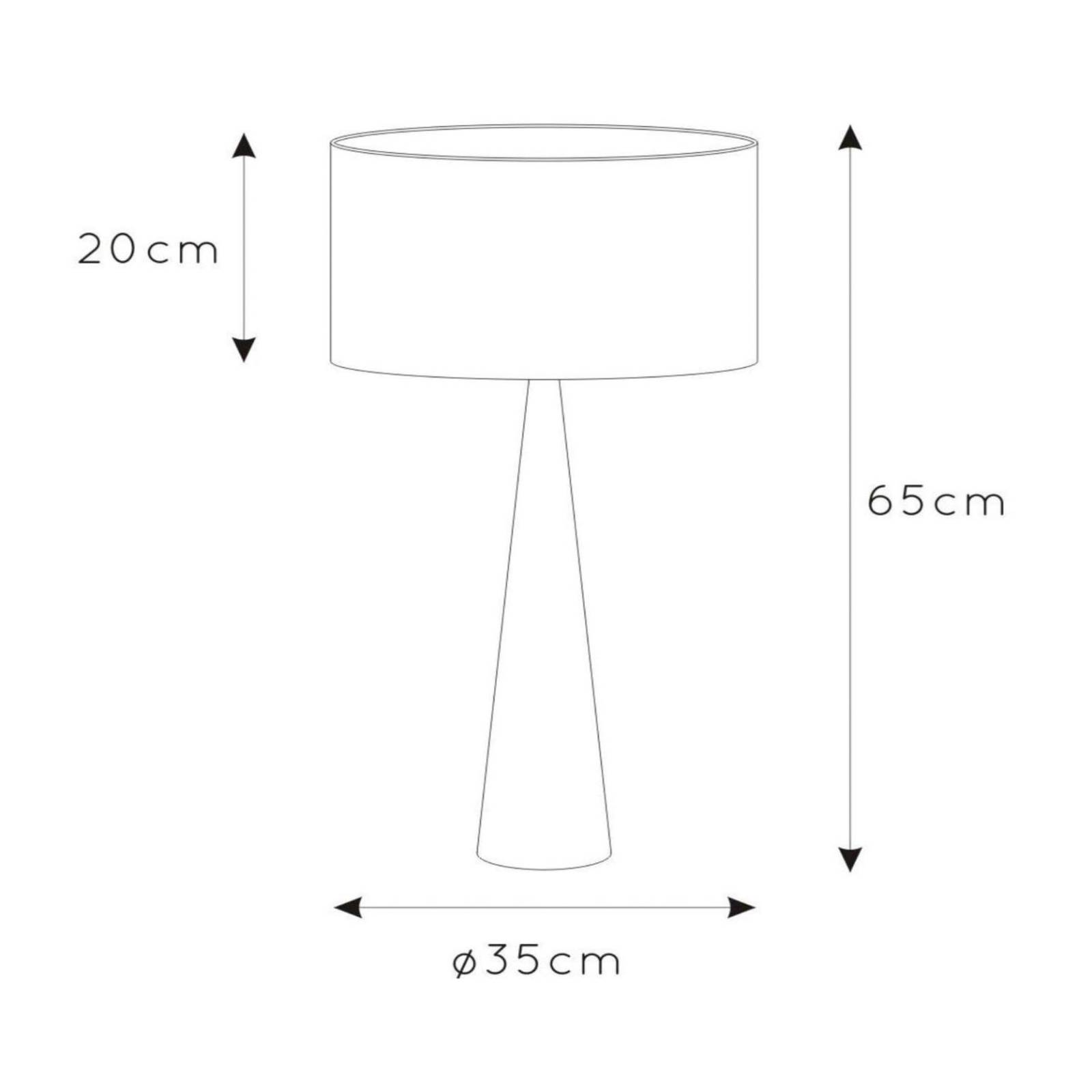 Lucide Lampe à poser Conos à pied en bois clair Lucide