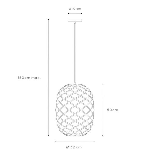 Lucide Suspension Wolfram Ø 32 cm