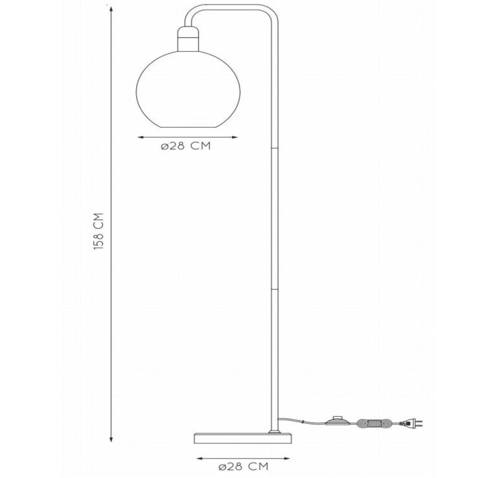 Lucide Lampe sur pied Julius avec pied en marbre