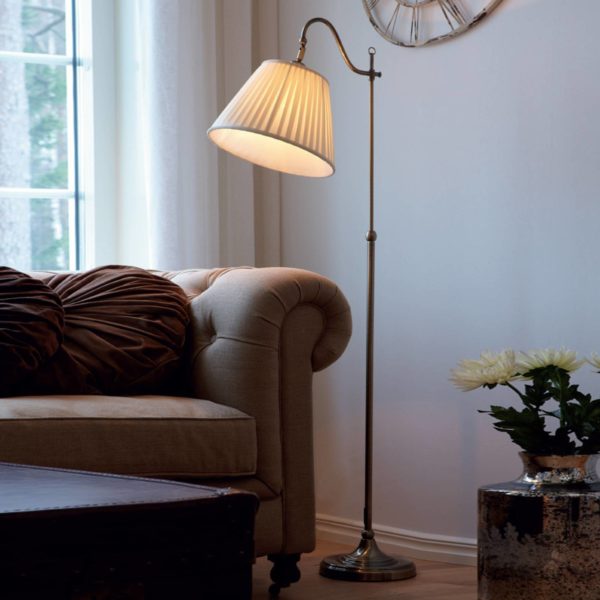 Markslöjd Lampadaire Charleston antique laiton ancien Markslöjd