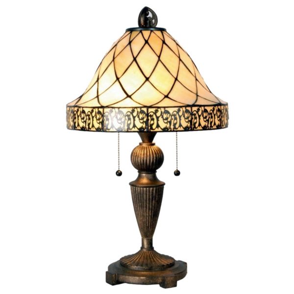 Clayre&Eef Lampe à poser Diamond style Tiffany 62 cm Clayre&Eef