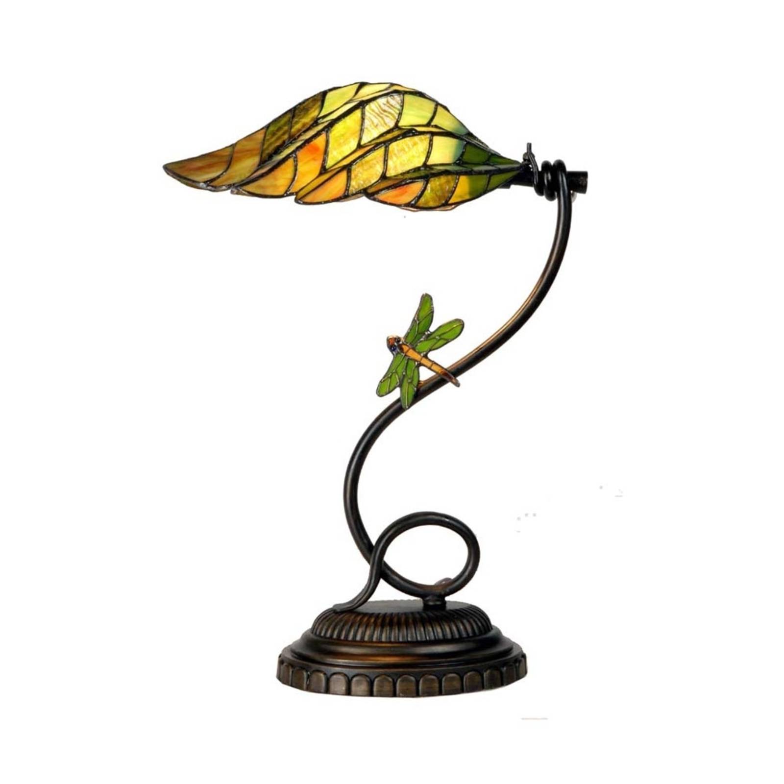 Clayre&Eef Lampe à poser Leaf style Tiffany Clayre&Eef