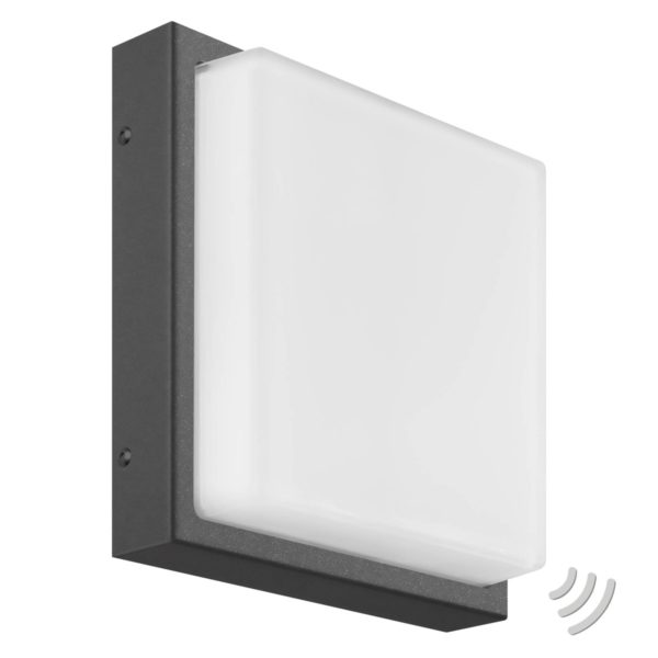 LCD Applique d'extérieur LED angulaire Ernest en graphite LCD
