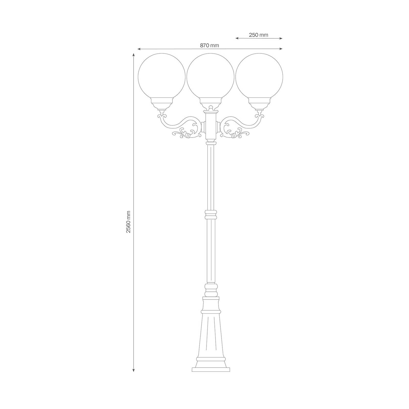 LCD Lampadaire d’extérieur 1144