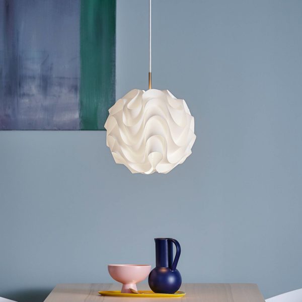 LE KLINT 172 Suspension, blanc/laiton, Ø 33 cm Le Klint