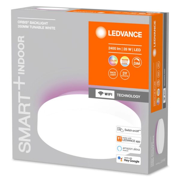 LEDVANCE SMART+ WiFi Orbis Backlight blanc Ø 35 cm LEDVANCE SMART+