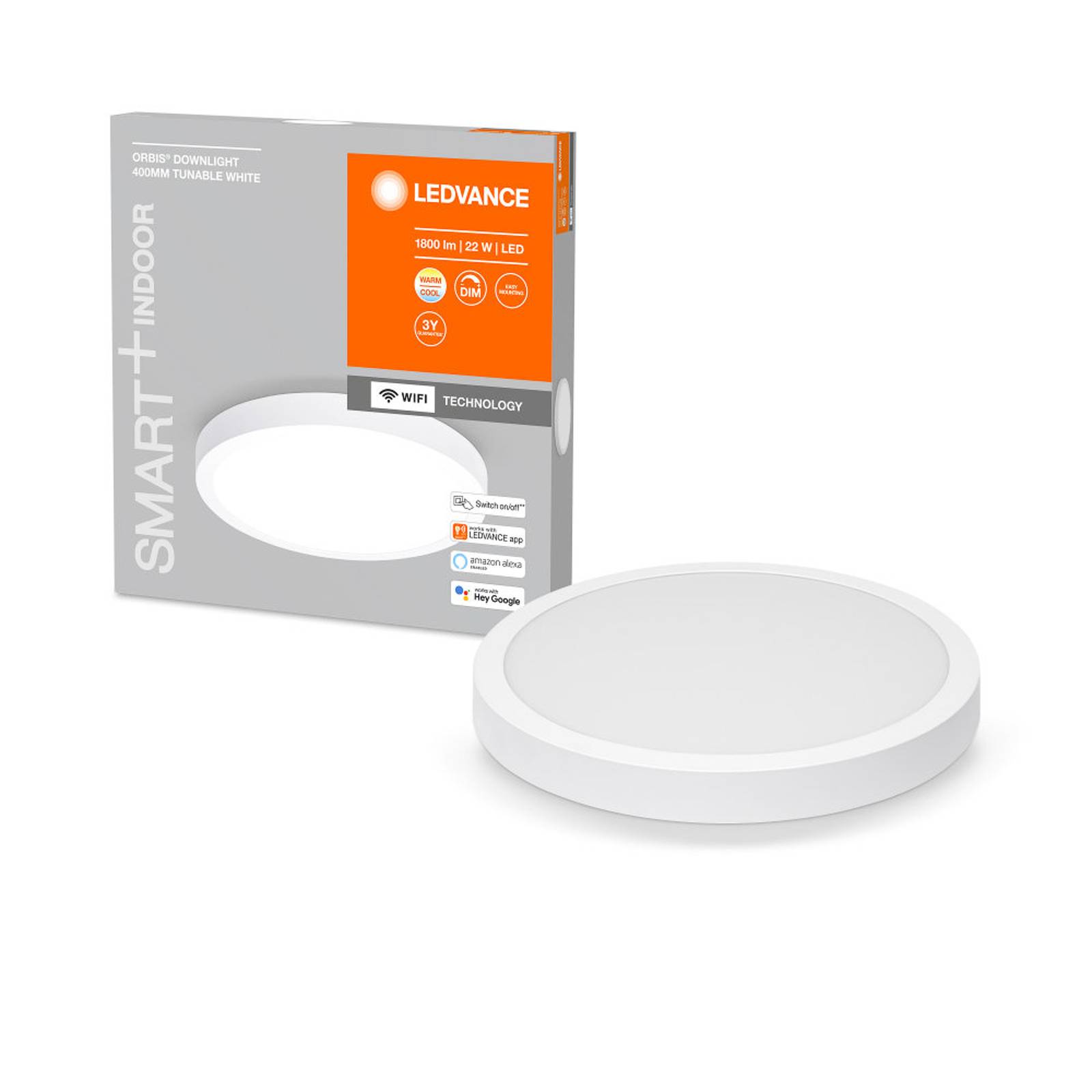 LEDVANCE SMART+ WiFi Orbis Downlight Surface Ø40cm LEDVANCE SMART+