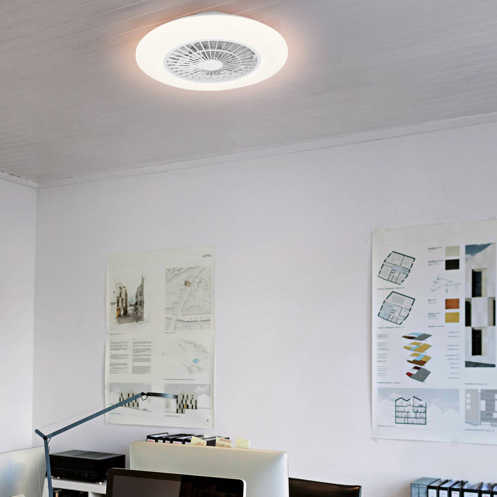 LEDVANCE SMART+ WiFi ventilateur plafond LED Round LEDVANCE SMART+