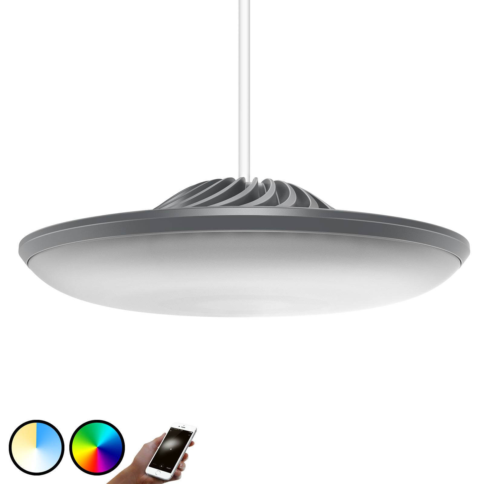 Luke Roberts Luvo suspension LED en gris Luke Roberts