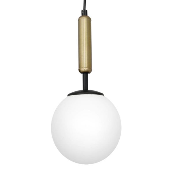 Luminex Suspension Nalo, à 1 lampe, noir/laiton Luminex
