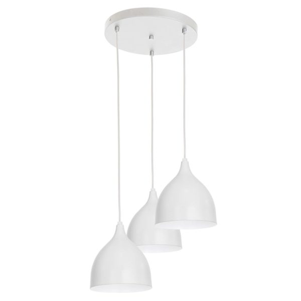 Luminex Suspension Nanu à trois lampes ronde gris clair Luminex