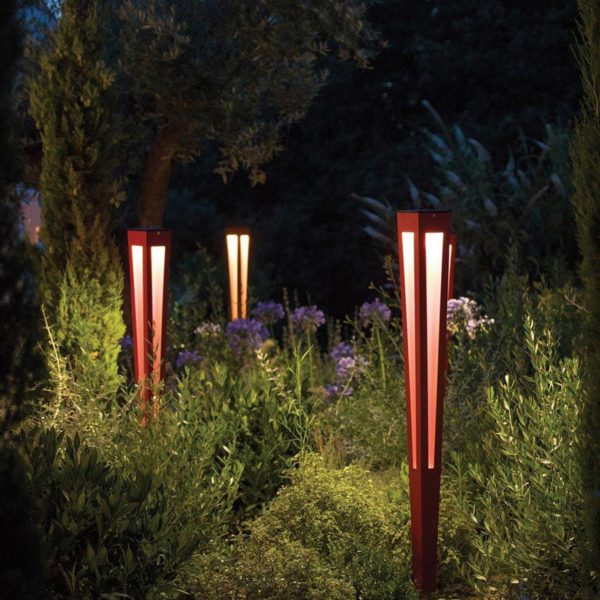 Les Jardins Torche solaire LED Tinka capteur