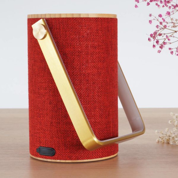 LOOM DESIGN Silo 1 lampes, BT haut-parleur, rouge LOOM DESIGN