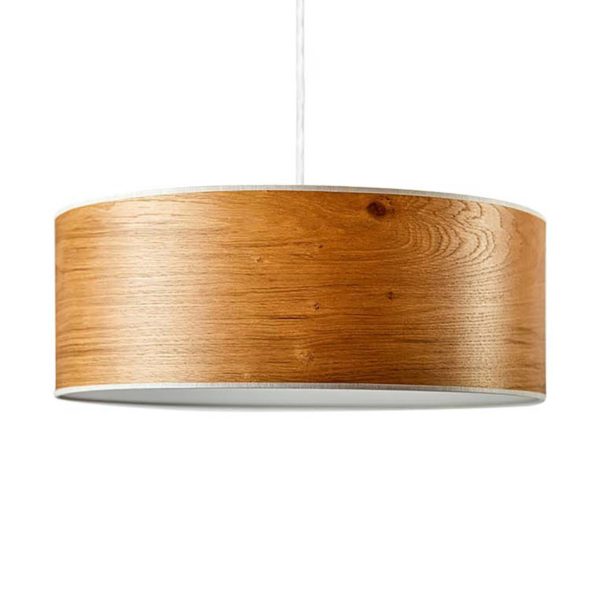 LeuchtNatur Discus Suspension 35cm chêne blanc LeuchtNatur