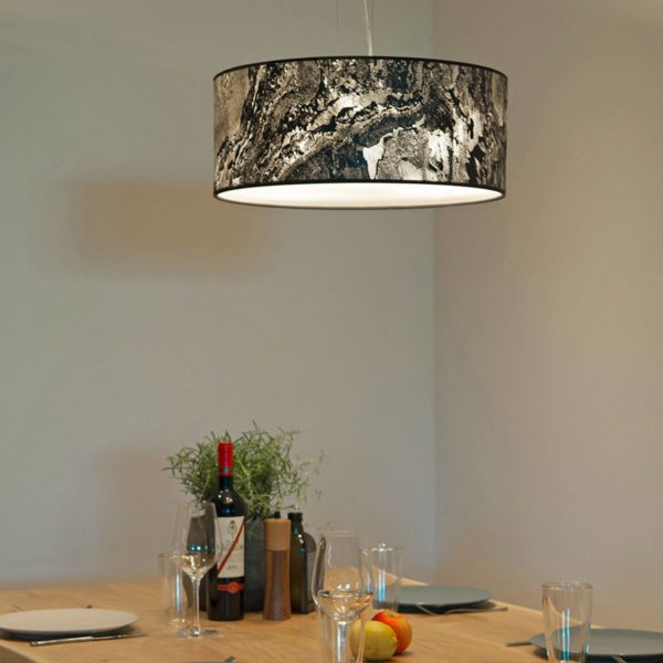 LeuchtNatur Discus Suspension 50cm ardoise grise LeuchtNatur