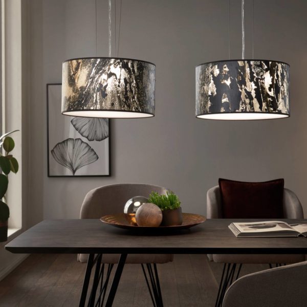 LeuchtNatur Discus Suspension 35cm ardoise grise LeuchtNatur