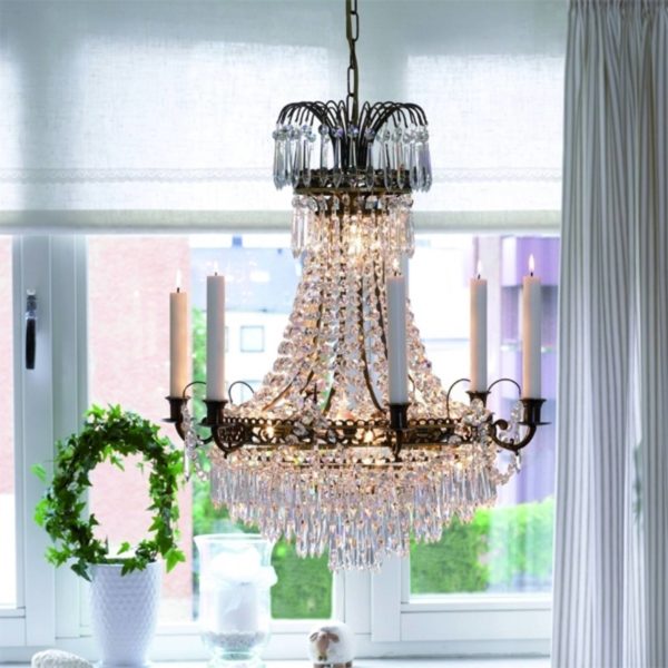 Markslöjd Lustre à bougies Läckö diamètre 54 cm Markslöjd