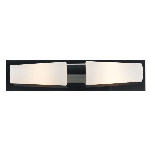 Markslöjd Applique de salle de bain Brastad noire, 2 lampes Markslöjd
