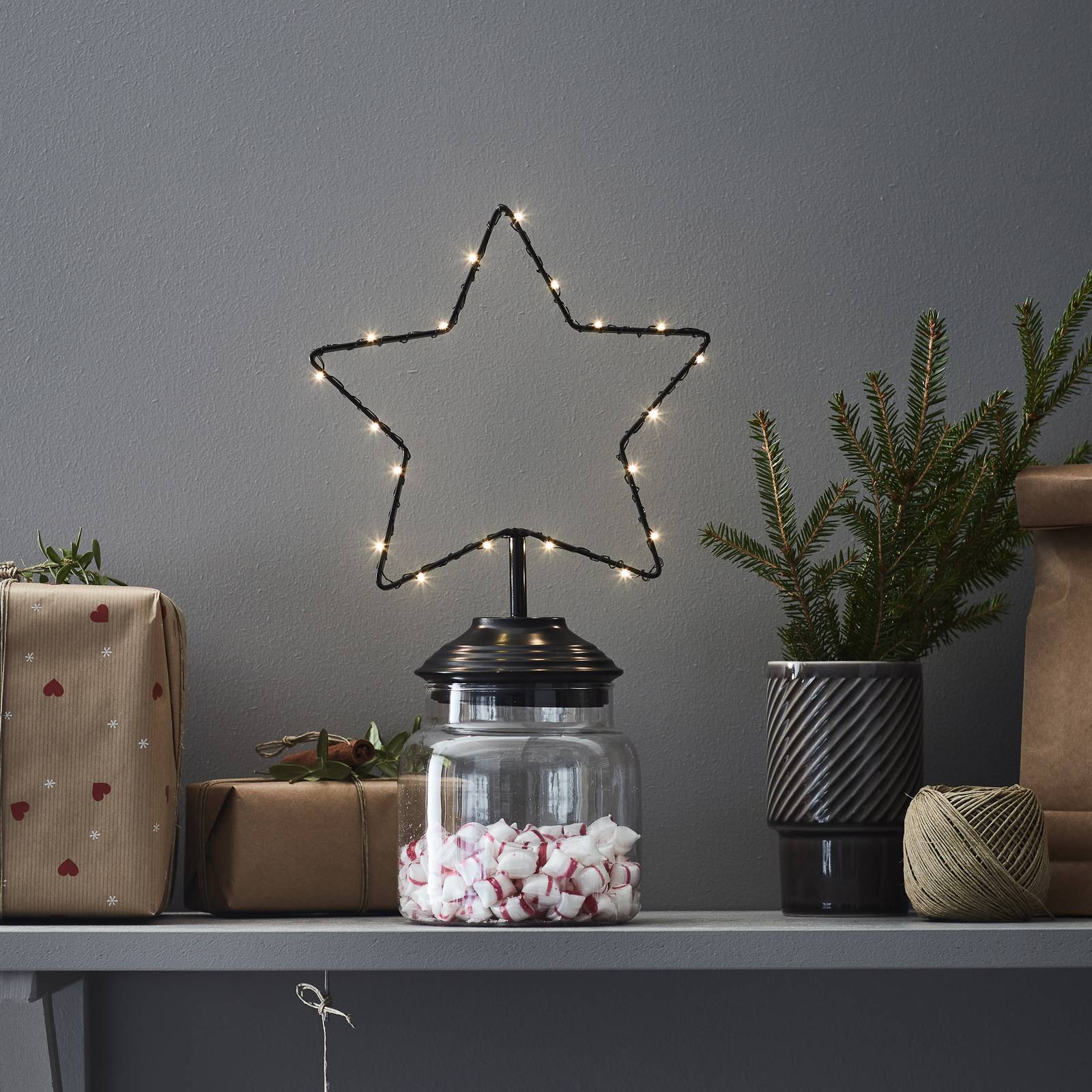 Markslöjd Étoile LED décorative Sweetie avec pile et timer Markslöjd