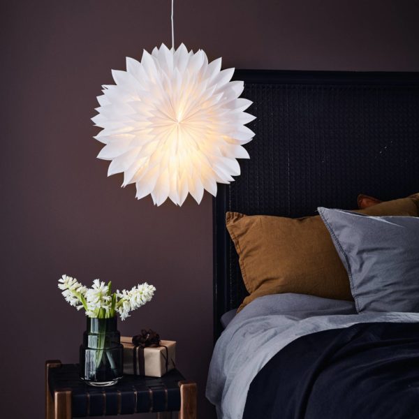 Markslöjd Étoile décorative Solina, suspendue, blanche, Ø 45 cm Markslöjd