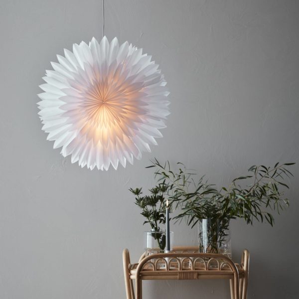 Markslöjd Étoile décorative Solina, suspendue, blanche, Ø 60 cm Markslöjd