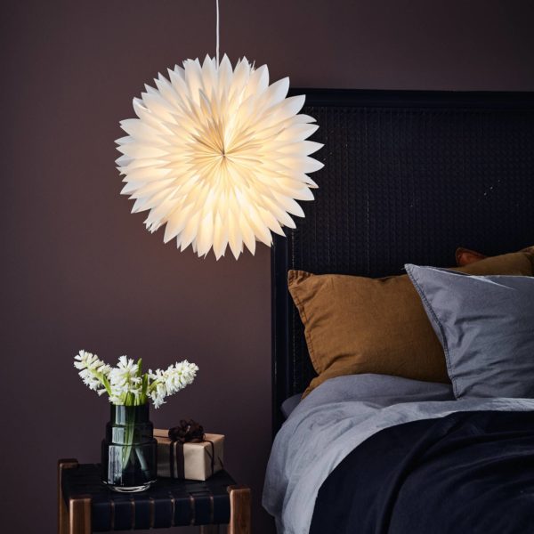 Markslöjd Étoile décorative Solina suspendue, grise, Ø 45 cm Markslöjd