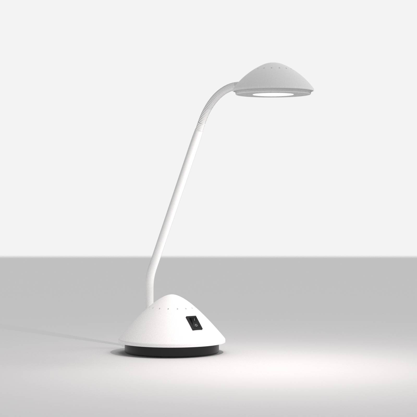 Lampe à poser LED MAULarc à bras flexible