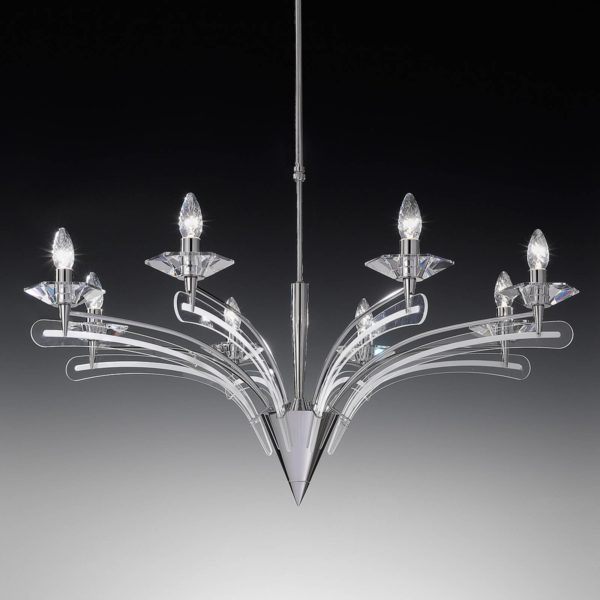 Metallux Lustre ICARO avec verre cristal